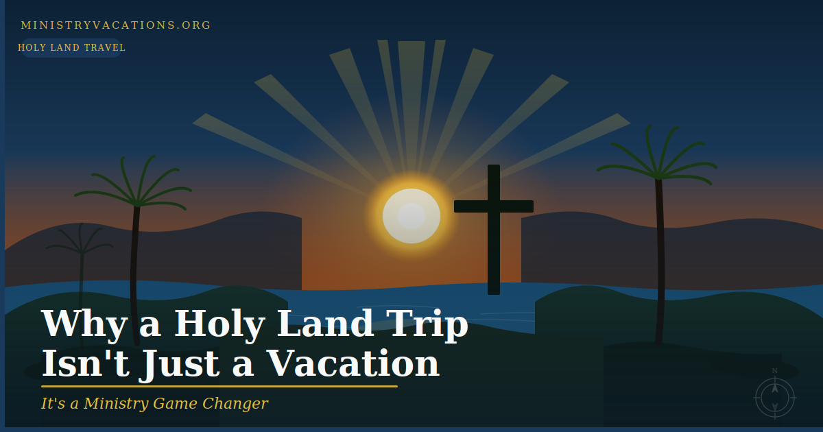 Pastor standing at the Sea of Galilee at golden hour — Holy Land tour for ministers — MinistryVacations.org